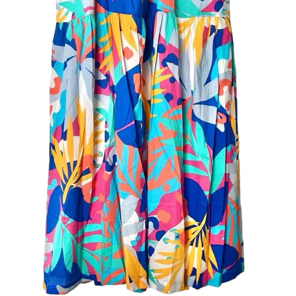 J. Crew Tie-back Tiered Midi Dress